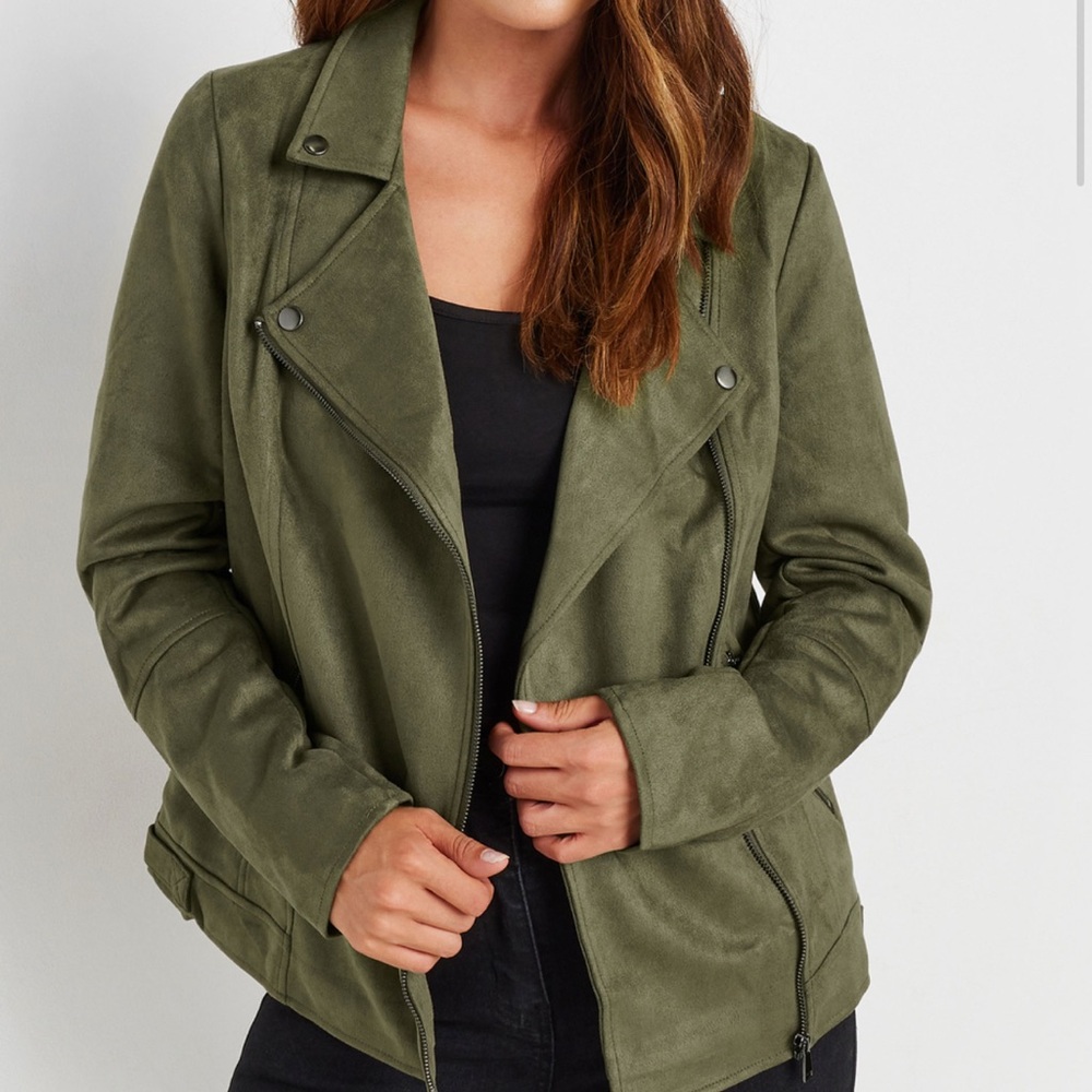 Long Tall Sally Olive Green Women's Blazer - Picture 2 of 4
